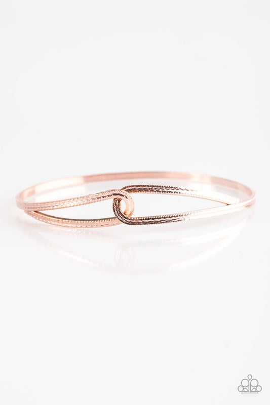 Paparazzi Bracelet ~ Elegant Expressionist - Rose Gold