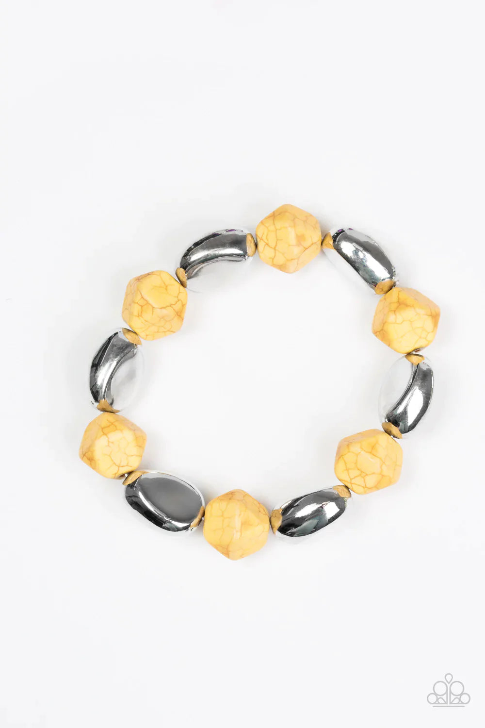 Paparazzi Bracelet ~ Rock Candy Canyons- Yellow