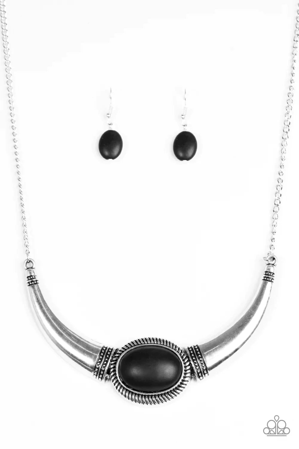 Paparazzi Necklace ~ Cause A STEER - Black