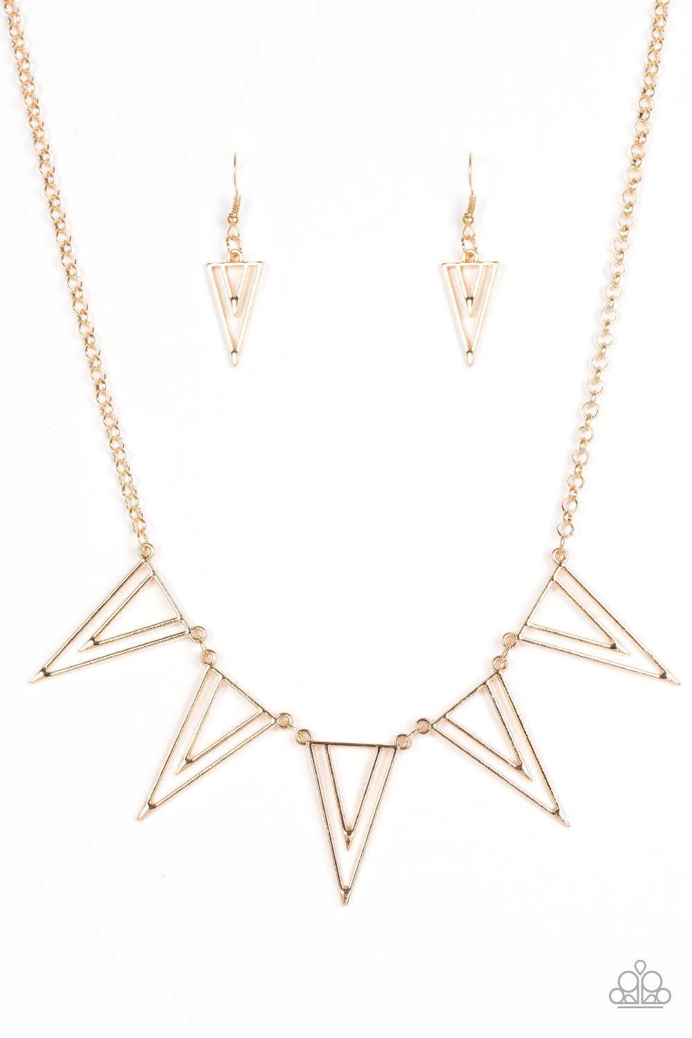 Paparazzi Necklace ~ Bite The Big One - Gold