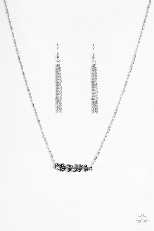 Paparazzi Necklace ~ Beautifully Branching - Silver