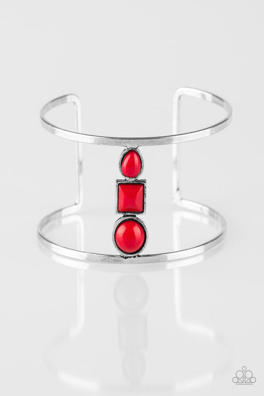 Paparazzi Bracelet ~ Sahara Siren - Red