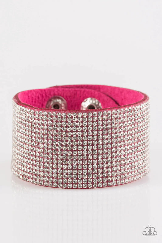 Paparazzi Bracelet ~ Roll With The Punches - Pink