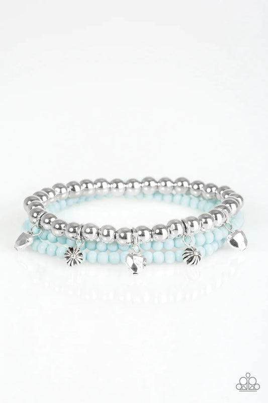 Paparazzi Bracelet ~ Springtime Sweethearts - Blue