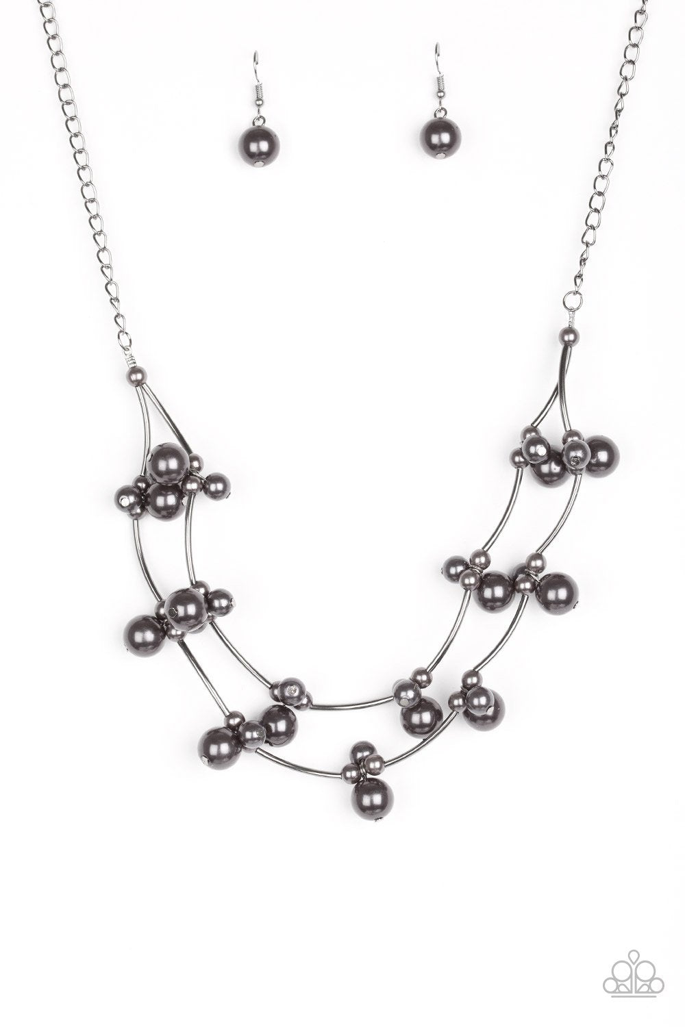 Paparazzi Necklace ~ Wedding BELLES - Black
