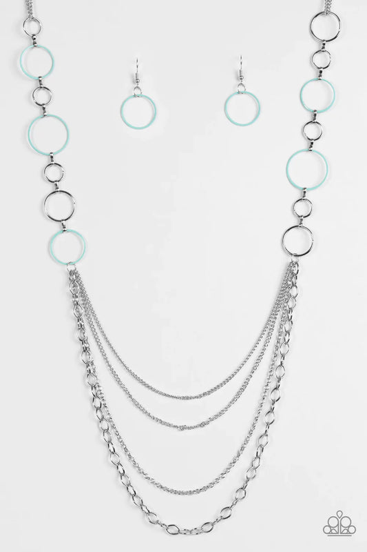 Paparazzi Necklace ~ Industrial Circus - Blue