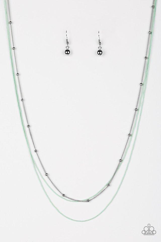 Paparazzi Necklace ~ Colorfully Chic - Green