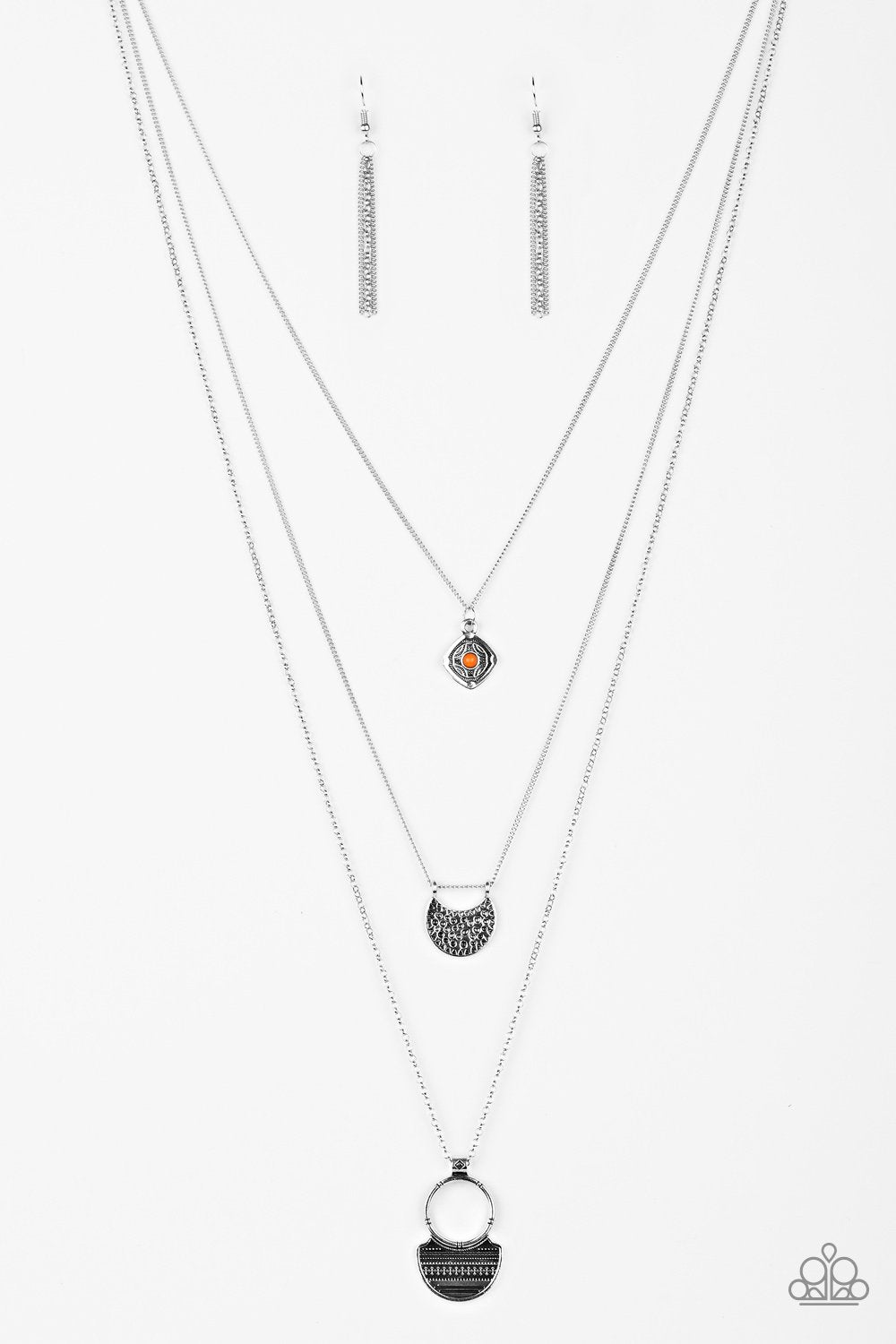 Paparazzi Necklace ~ Vista View - Orange