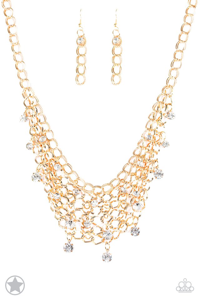 Fishing for Compliments - Gold - Paparazzi Necklace Image