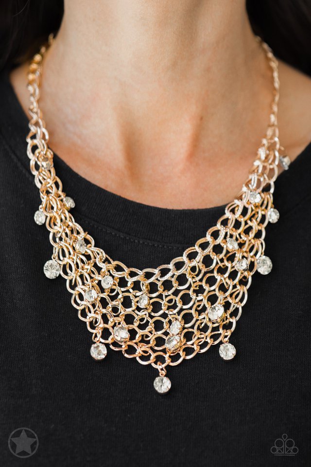 Fishing for Compliments - Gold - Paparazzi Necklace Image
