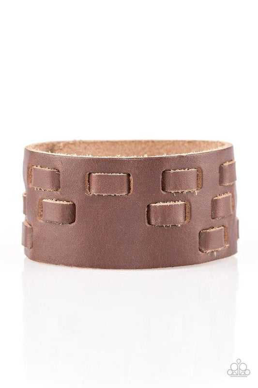 Paparazzi Bracelet ~ Rodeo Rampage - Brown
