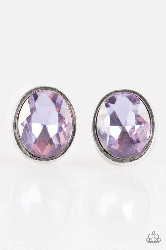 Paparazzi Earring ~ Stunning Shine - Purple