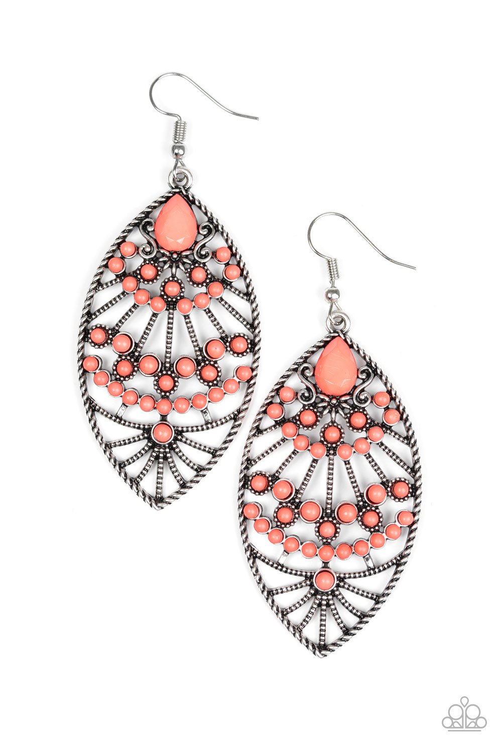 Paparazzi Earring ~ Eastern Extravagance - Orange