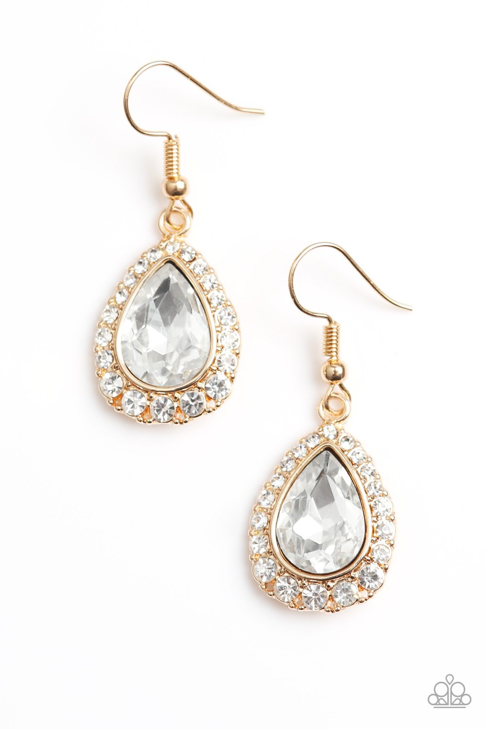 Paparazzi Earring ~ Ready, Set, GLOW! - Gold