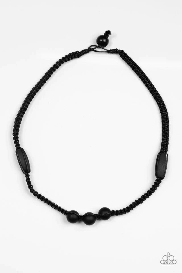 Paparazzi Necklace ~ Stonemason Style - Black