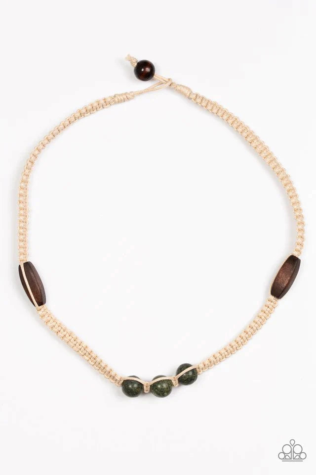 Paparazzi Necklace ~ Stonemason Style - Green