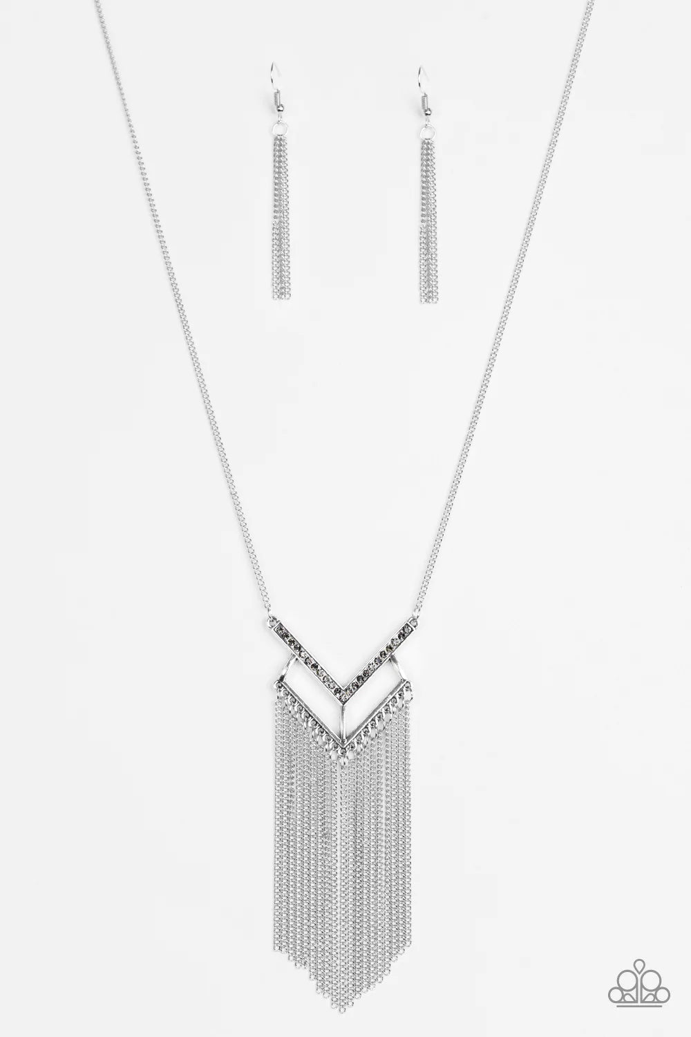 Paparazzi Necklace ~ Alpha Glam - Silver
