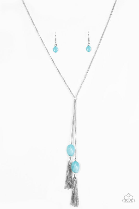 Paparazzi Necklace ~ GLOW Your Roll - Blue