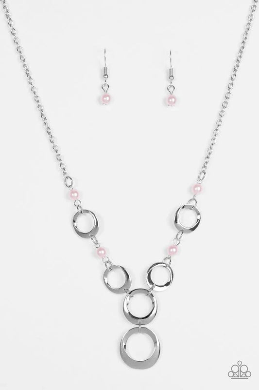 Paparazzi Necklace ~ Perfectly Poised - Pink