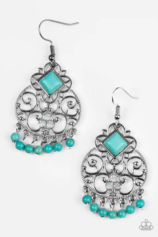 Paparazzi Earring ~ Western Wonder - Blue