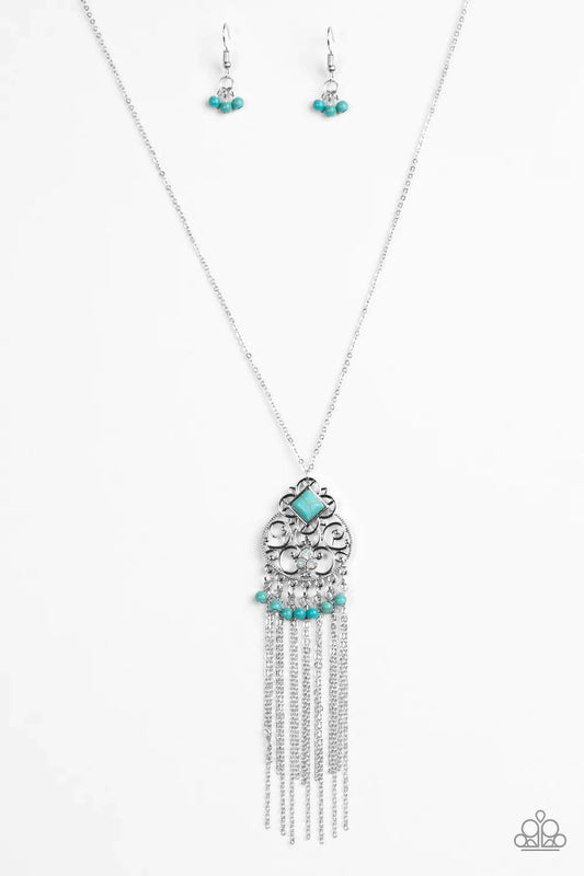 Paparazzi Necklace ~ Whimsically Western - Blue