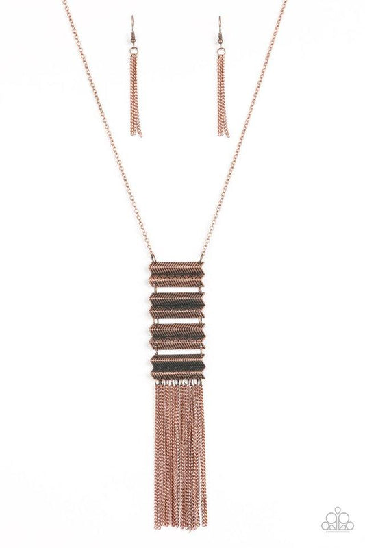 Paparazzi Necklace ~ Watch Your Step - Copper