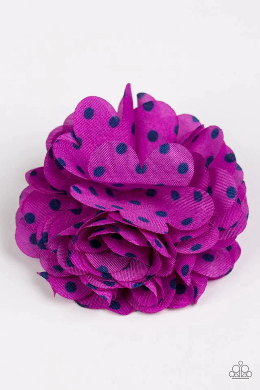 Paparazzi Hair Accessories ~ Polka and Petals - Purple