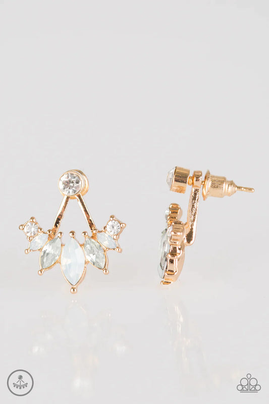 Paparazzi Earring ~ Chicest Of Them All - Gold