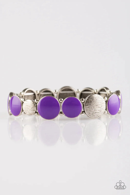 Paparazzi Bracelet ~ Bubble Blast - Purple