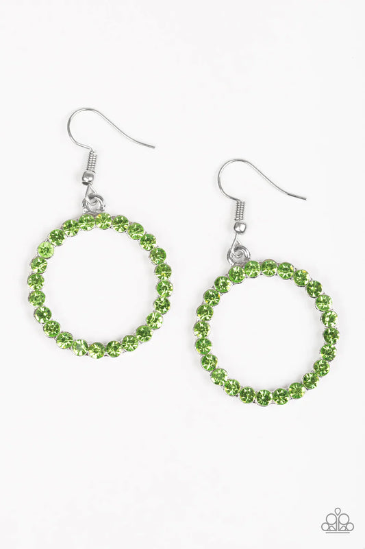 Paparazzi Earring ~ Bubblicious - Green