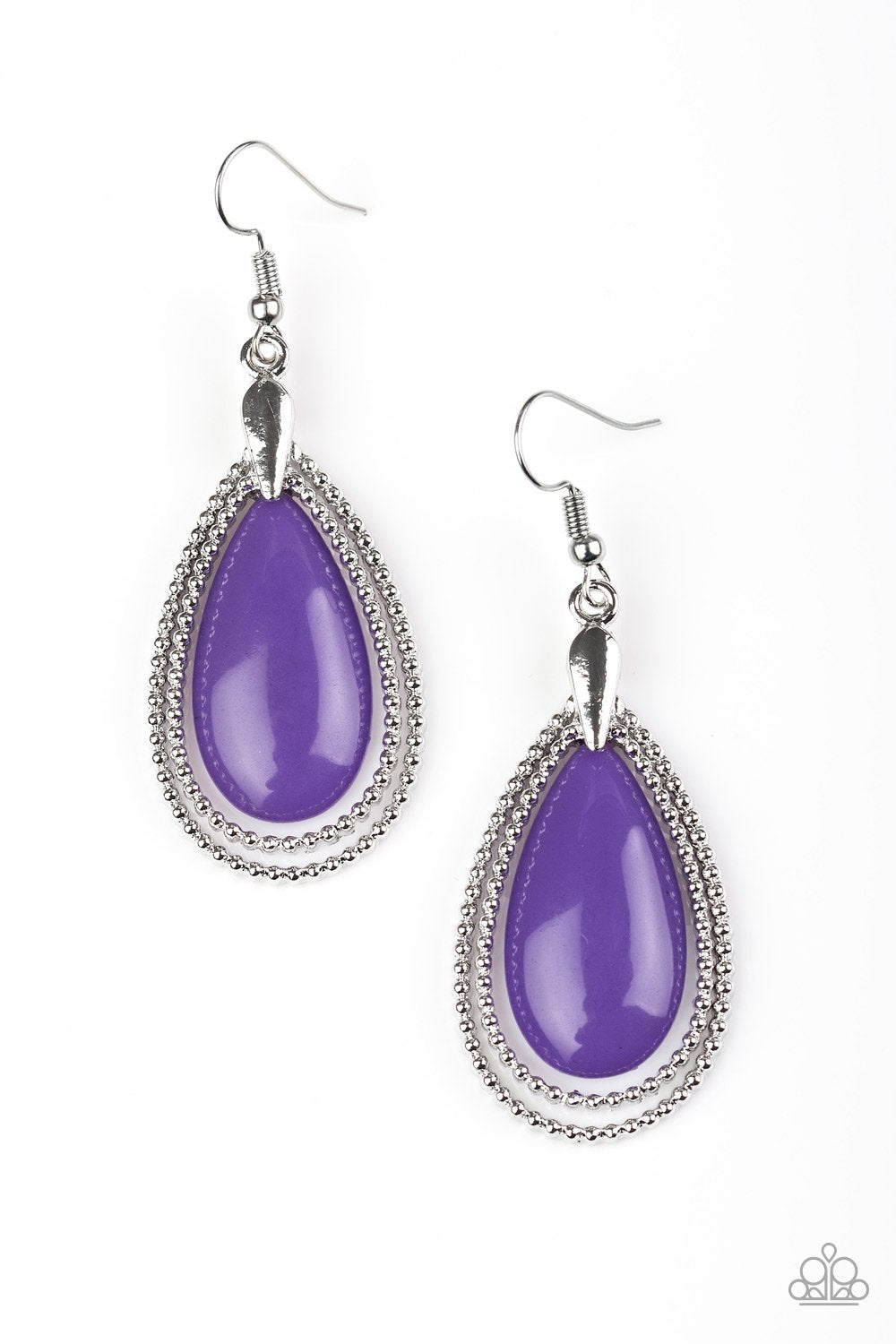 Paparazzi Earring ~ Spring Splendor - Purple