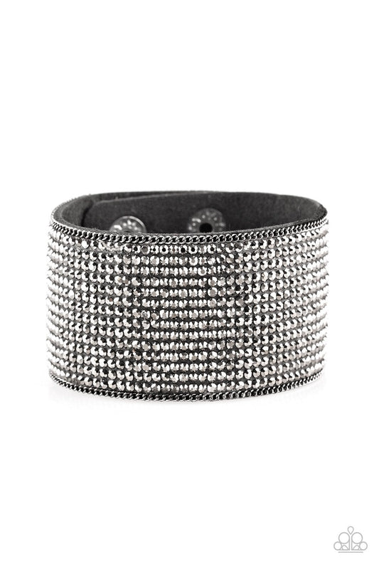 Paparazzi Bracelet ~ Glitter Gossip - Black