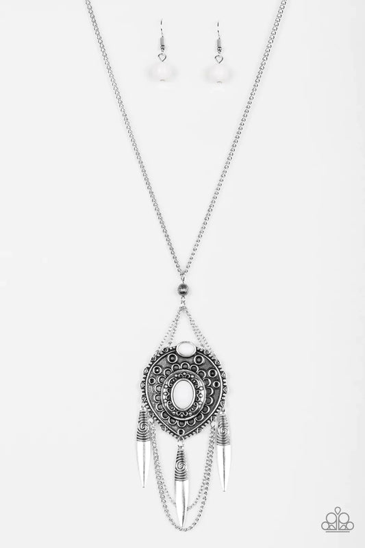 Paparazzi Necklace ~ Cactus Canyon - White