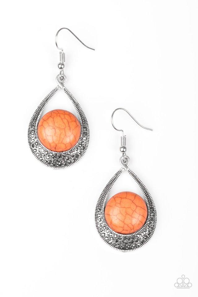 Paparazzi Earring ~ Richly Rio Rancho - Orange