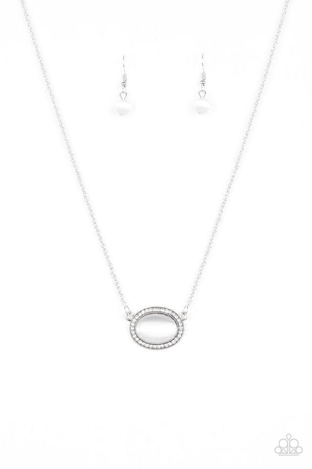 Paparazzi Necklace ~ Anything GLOWS - White