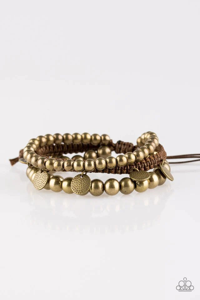 Paparazzi Bracelet ~ Seafaring Adventure - Brass