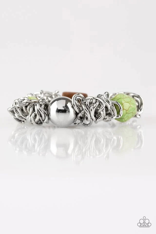 Paparazzi Bracelet ~ Mesmerizingly Magmatic - Green