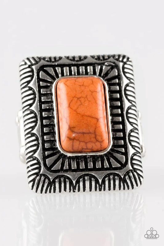 Paparazzi Ring ~ Tumbleweed Deserts - Orange