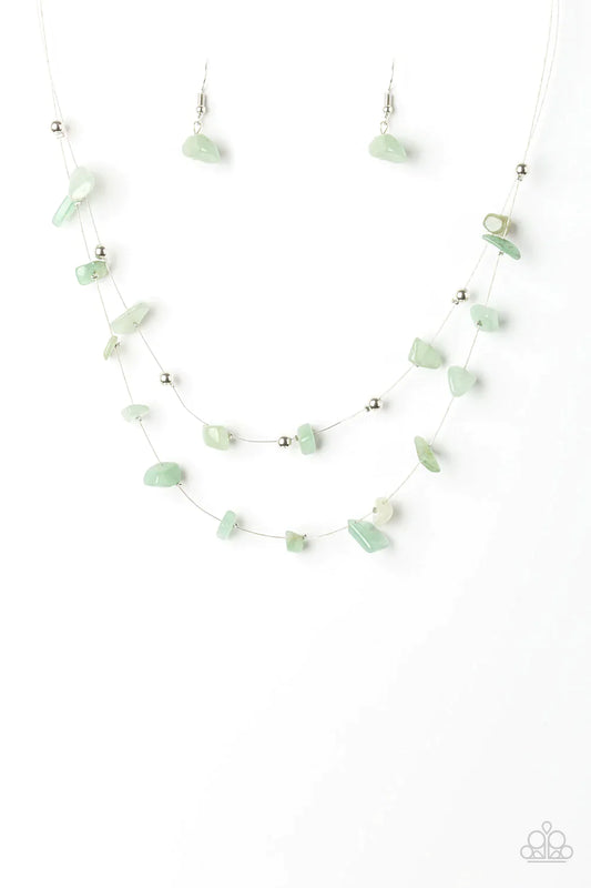 Paparazzi Necklace ~ Pebble Posh - Green