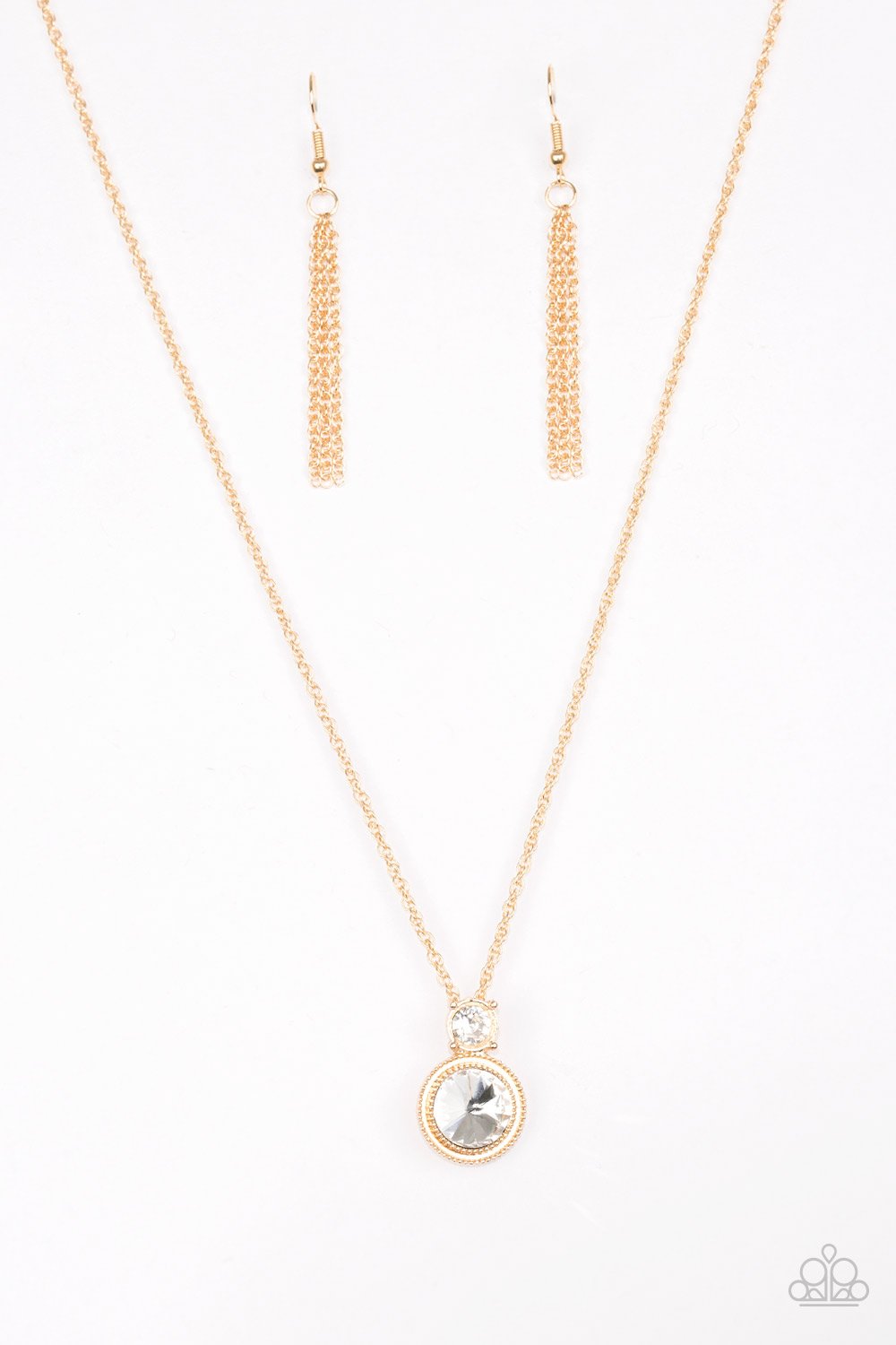 Paparazzi Necklace ~ Date Night Dazzle - Gold