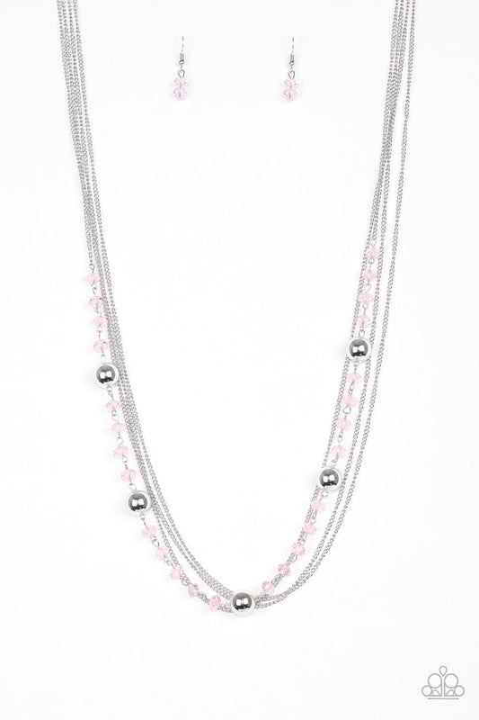Paparazzi Necklace ~ High Standards - Pink