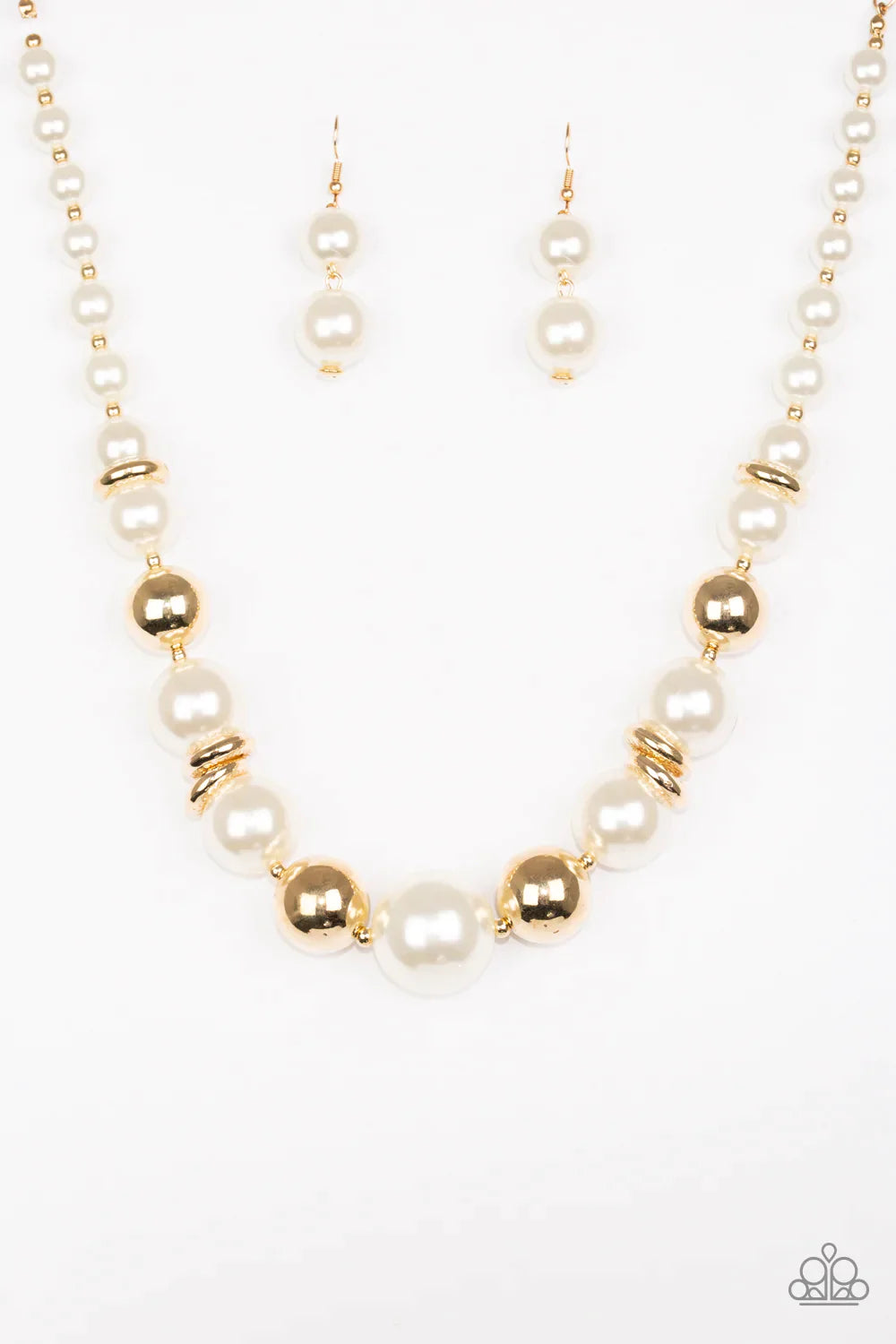 Paparazzi Necklace ~ New York Nightlife - Gold