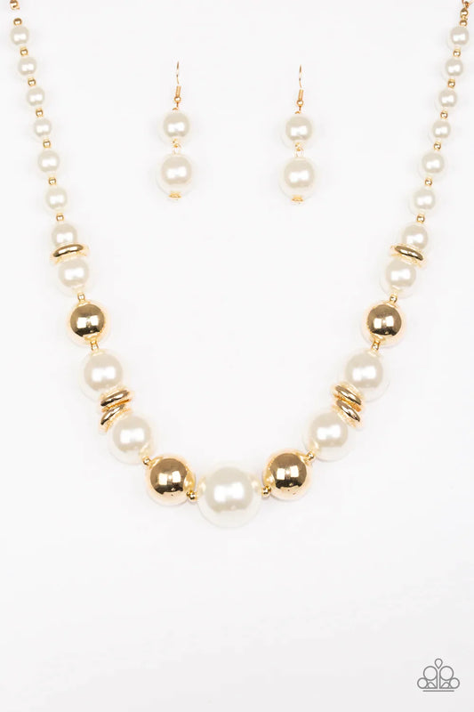 Paparazzi Necklace ~ New York Nightlife - Gold