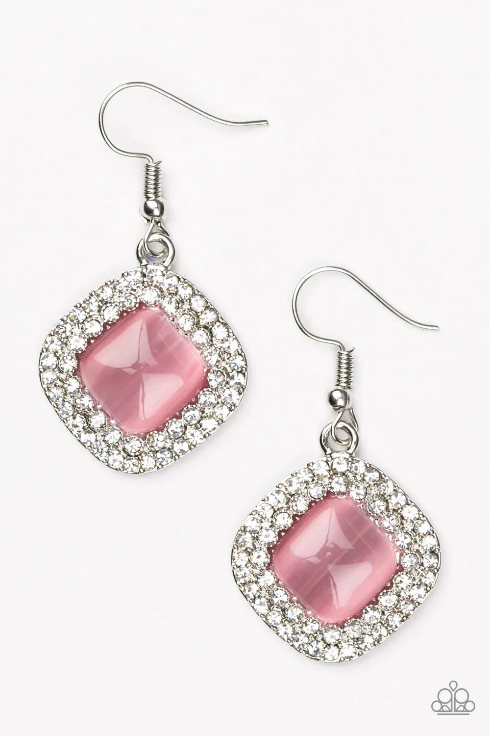 Paparazzi Earring ~ Glam Glow - Pink