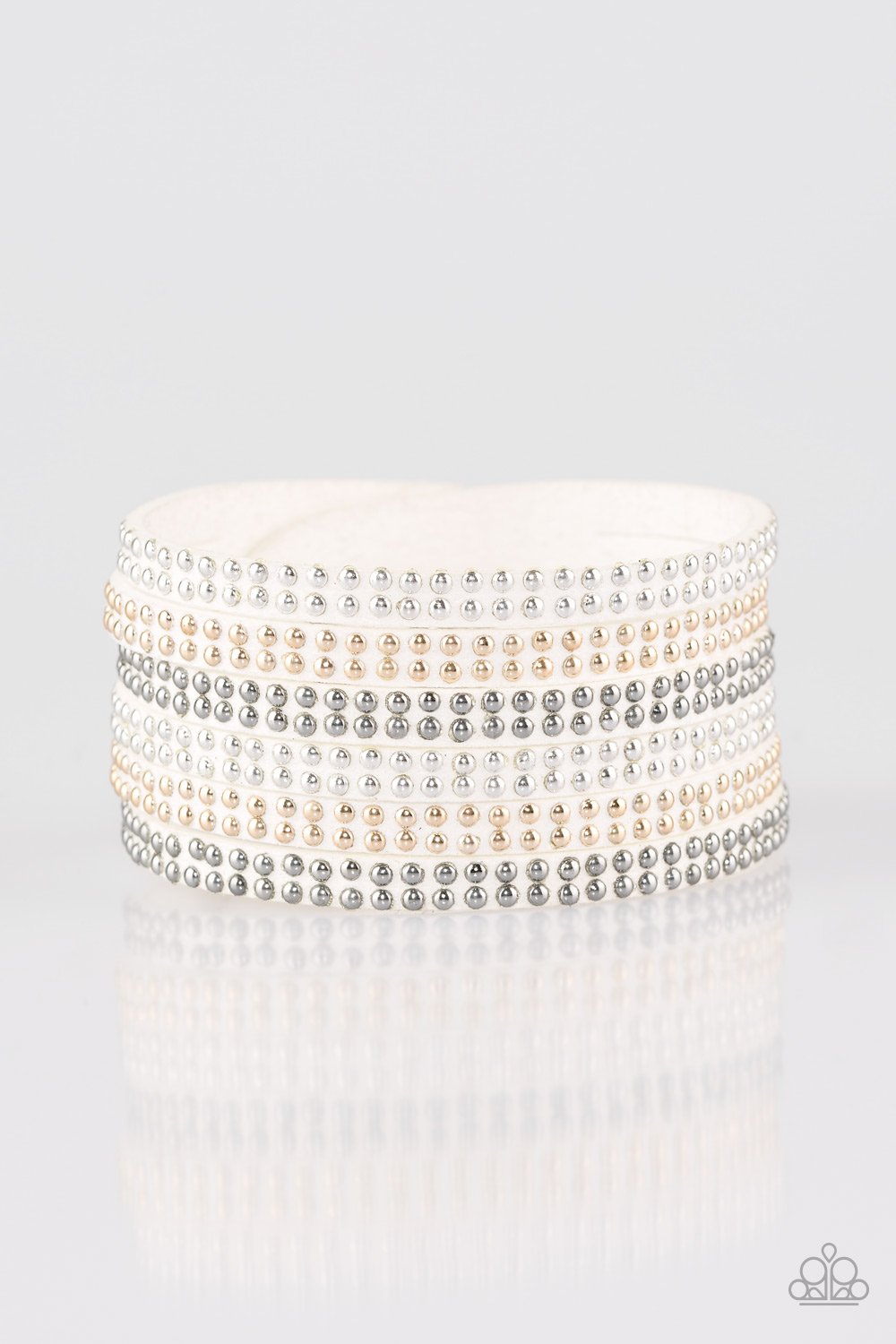 Paparazzi Bracelet ~ Fight Fire With Fire - White