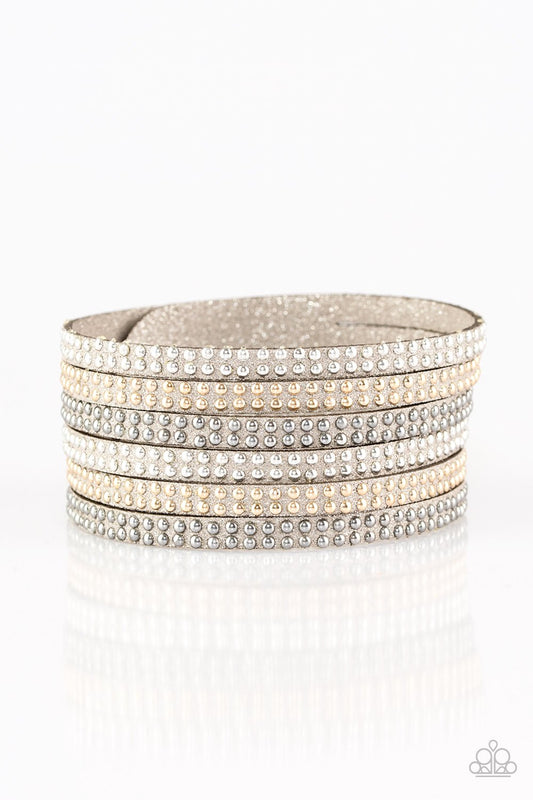 Paparazzi Bracelet ~ Fight Fire With Fire - Silver