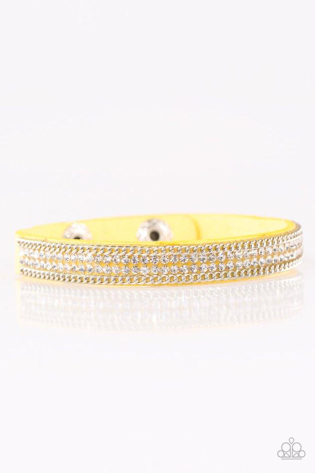 Paparazzi Bracelet ~ Babe Bling - Yellow