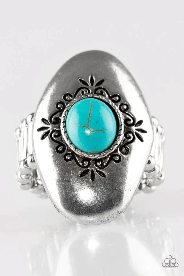 Paparazzi Ring ~ Stone Gardens - Blue