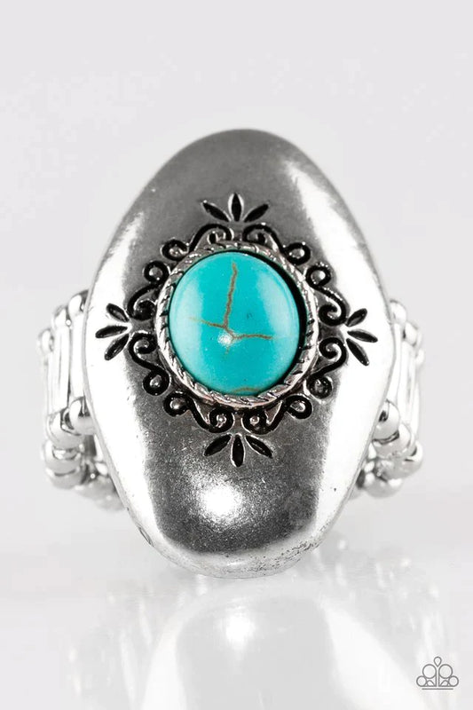 Paparazzi Ring ~ Stone Gardens - Blue