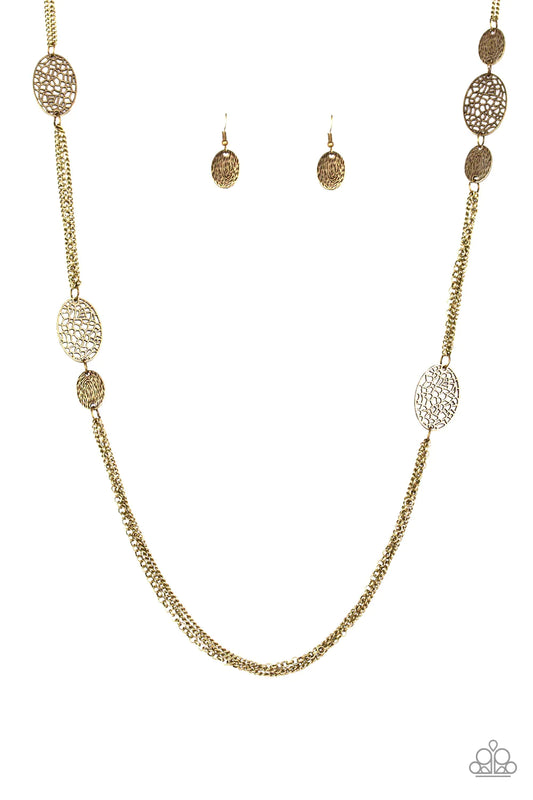 Paparazzi Necklace ~ A Force Of Nature - Brass